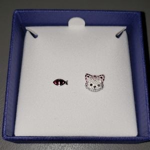 Swarovski CAT & FISH Studs